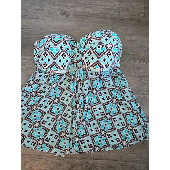 Merona Blue Tankini have Medium and Large available - Picture 5 of 9